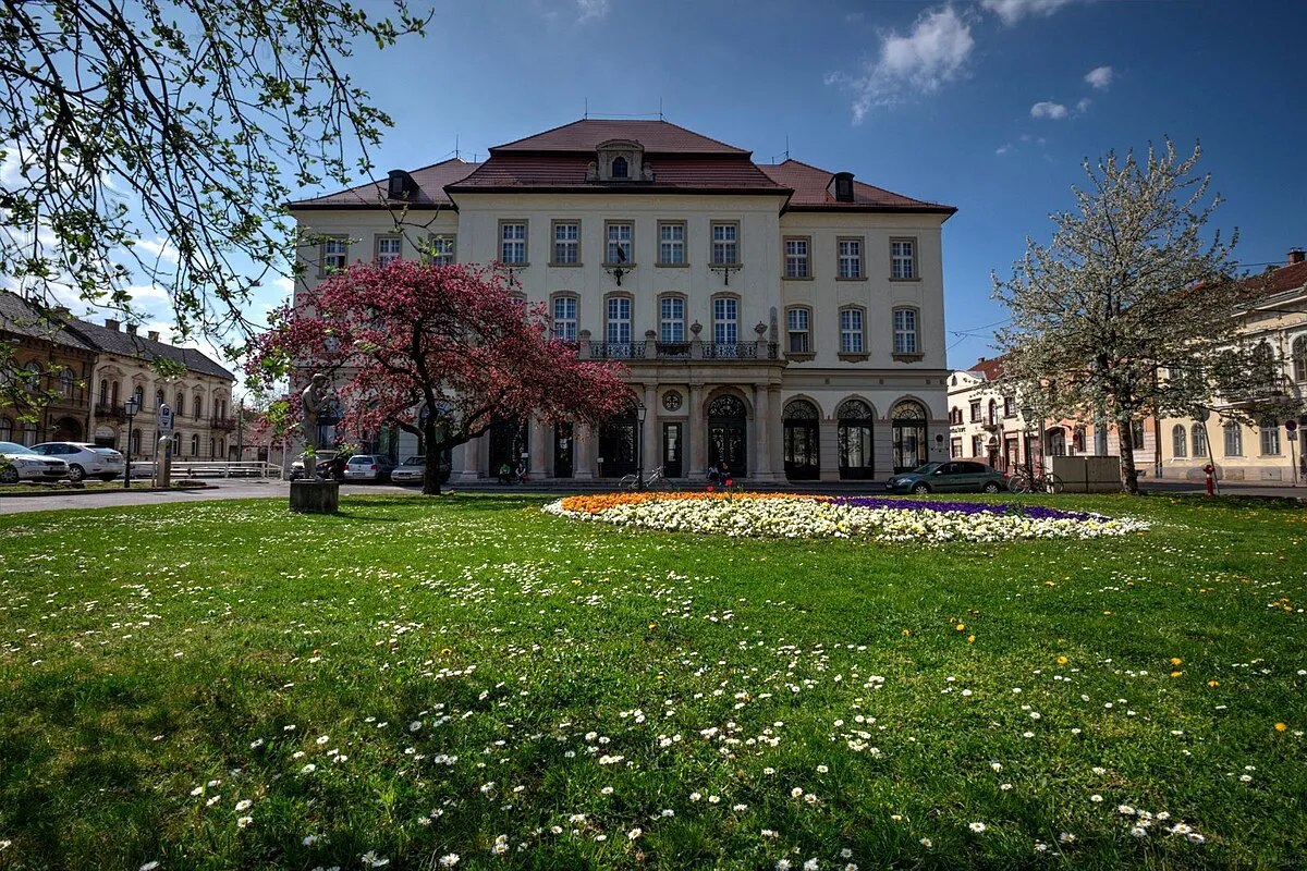 The Palace of Music on Bartók tér, home of the Bartók Béla Music Institute